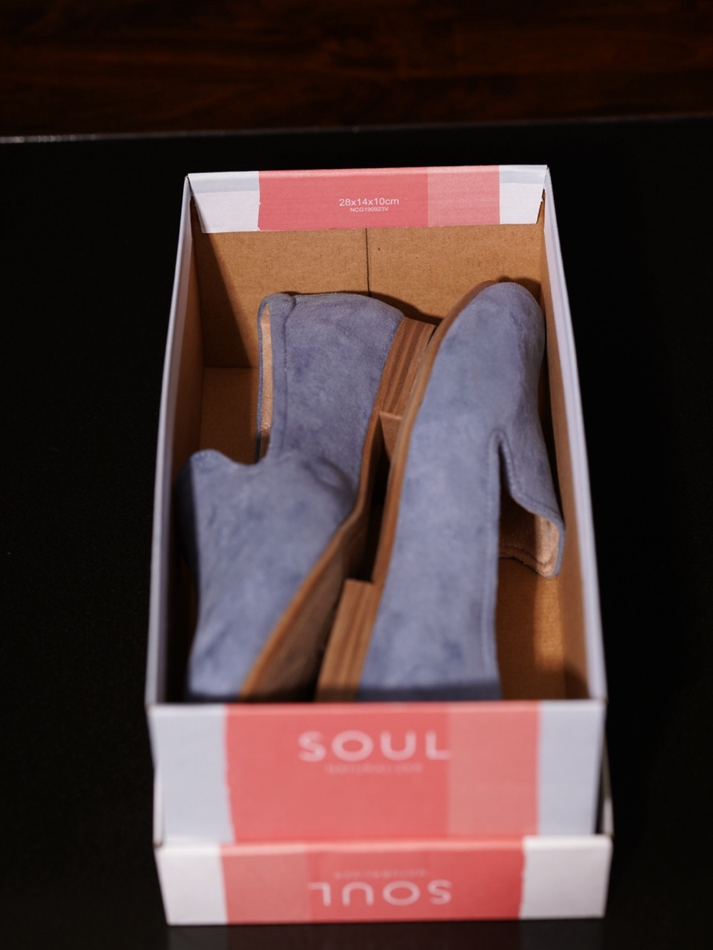 SOUL Naturalizer Blue Suede Slip-On Loafers